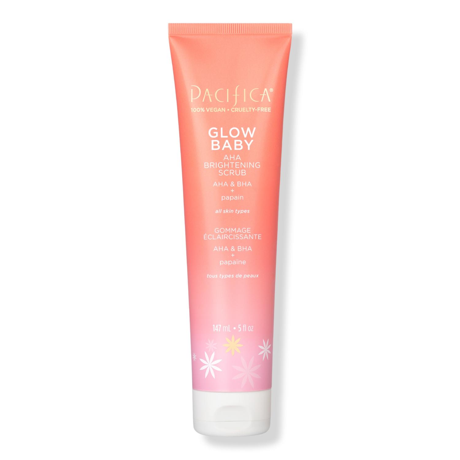 Discover Pacifica Glow Baby AHA Brightening Body Scrub 5.0 oz Elevate