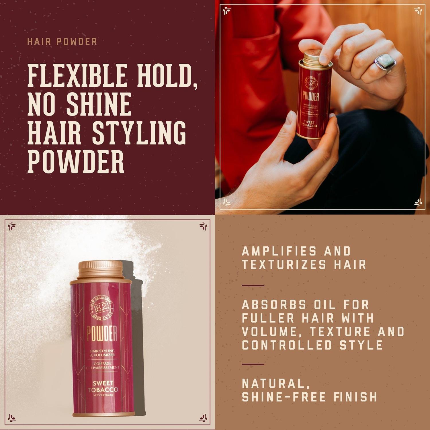 Discover 18.21 Man Made Sweet Tobacco Hair Styling Powder 0.28 oz - Elevate  Your Style Instantly! | Buy Now with Express International Delivery