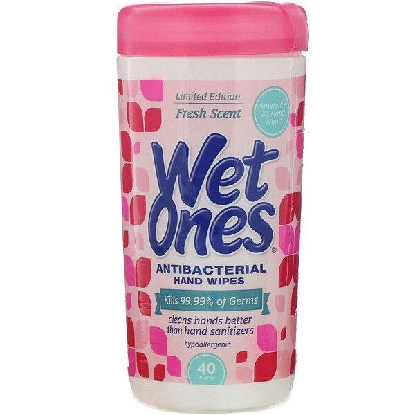 Wet Ones Antibacterial Hand Wipes Fresh