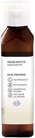 Aura Cacia Organic Pure Essential Oils Vegetable Glycerin 4 fl oz (118 ml)