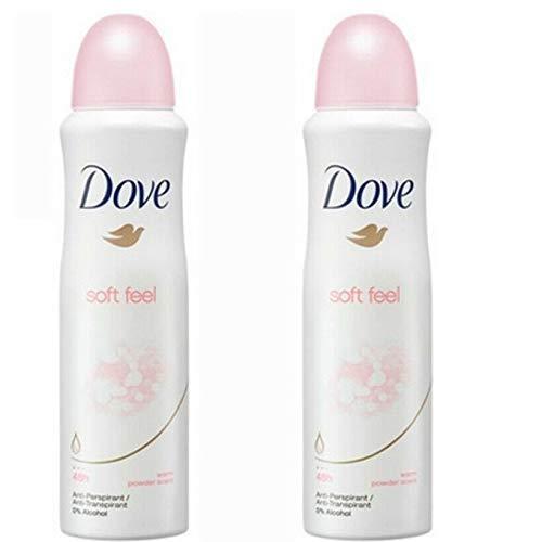 Kakadu parkere sandsynlighed 2 Pack Dove Soft Feel Antiperspirant Deodorant Spray, 150ml Each