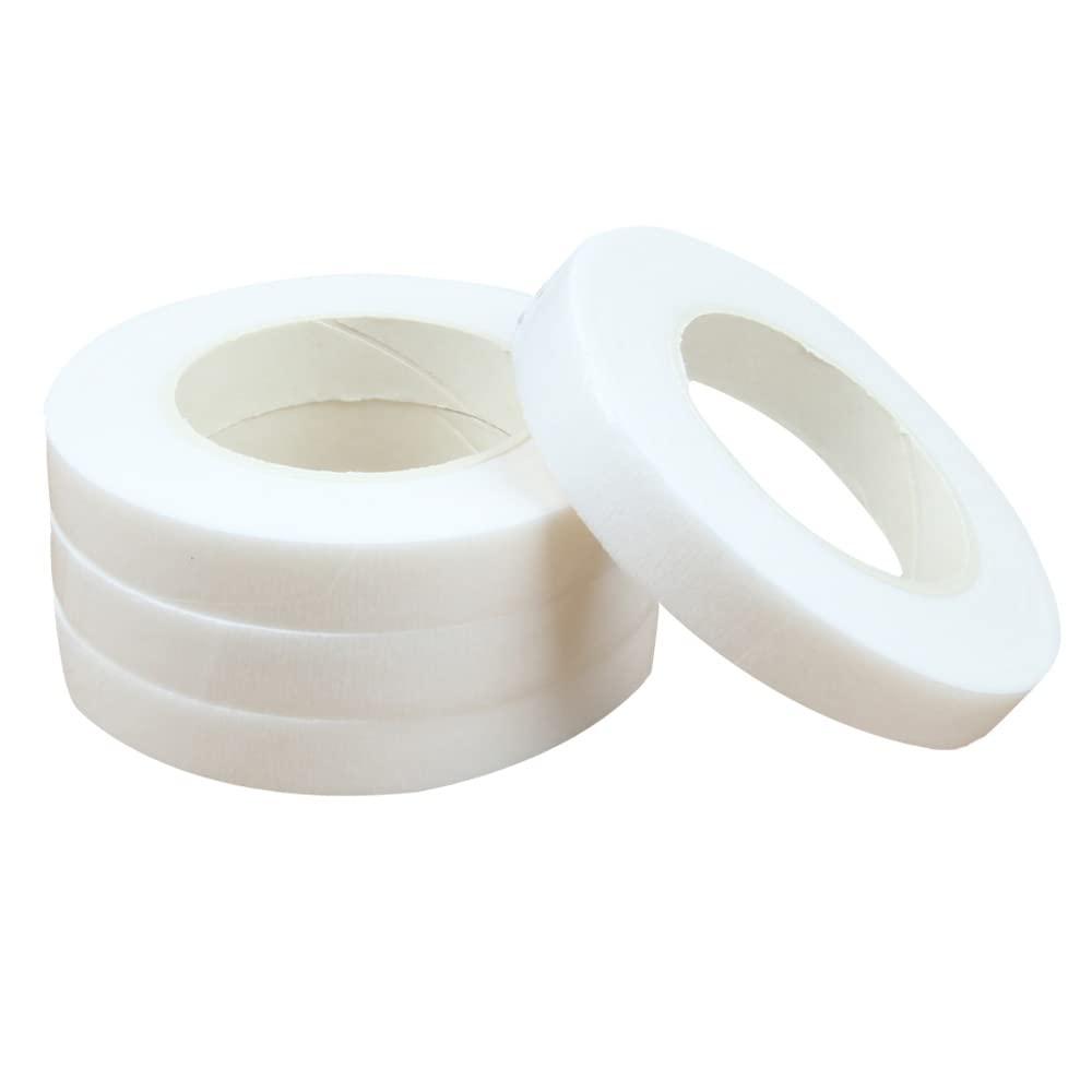 JFFX 4 Rolls Floral Tape 1/2 Wide 30 Yards Floral Tapes for Bouquet Stem  Wrap and Flowers Making Craft Projects and Wedding (White)