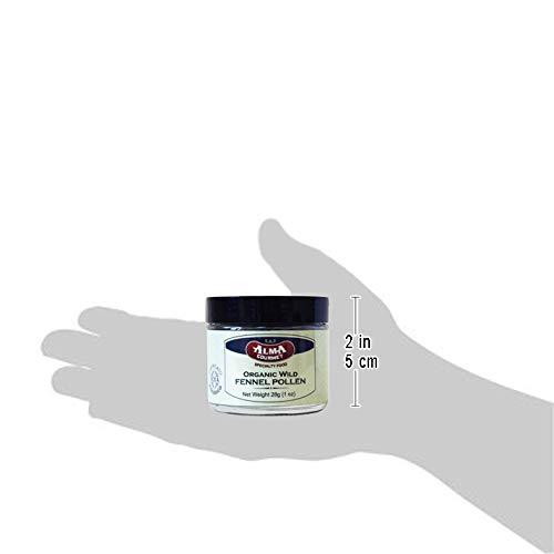 Italian Organic Fennel Pollen by Alma Gourmet 1 Ounce Glass Jar