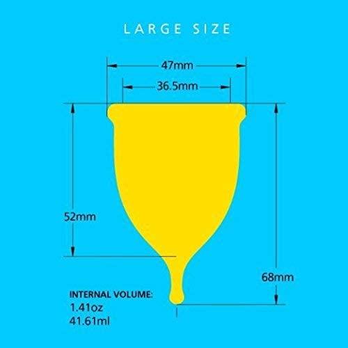 Super Jennie Menstrual Cup Large Capacity Period Cup for Heavy Flow