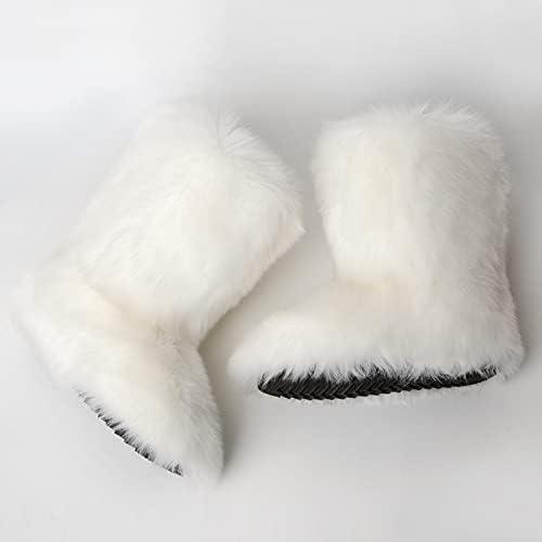 Fur store boots white