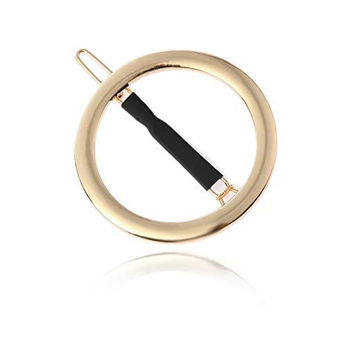 GIYOMI 2 Pcs Minimalist Hair Clip for Women and Girls, Newly designed  Hollow Hoop Round Circle Geometric Metal Hair Clip Bobby Pin Ponytail  Holder