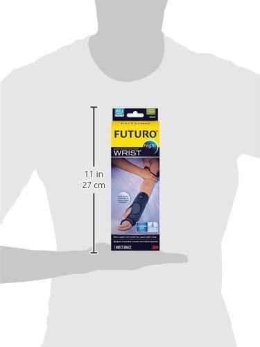 Futuro Night Wrist Support, Helps Provide Nighttime Relief of Carpel Tunnel  Symptoms, Breathable, One Size
