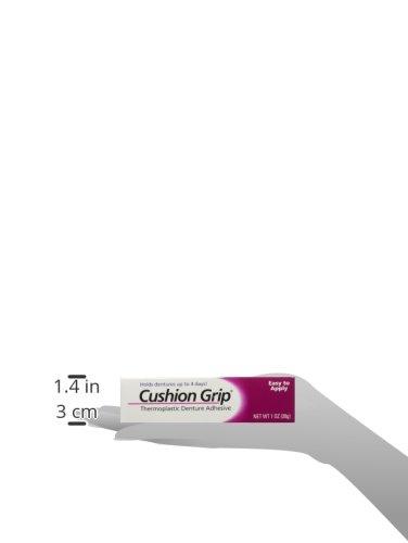  Cushion Grip Thermoplastic Denture Adhesive, 1 oz (Pack of 5)  Makes Loose Dentures Fit Better and Stay in Place [Not a Glue Adhesive,  Acts Like a Soft Reline] : Health & Household
