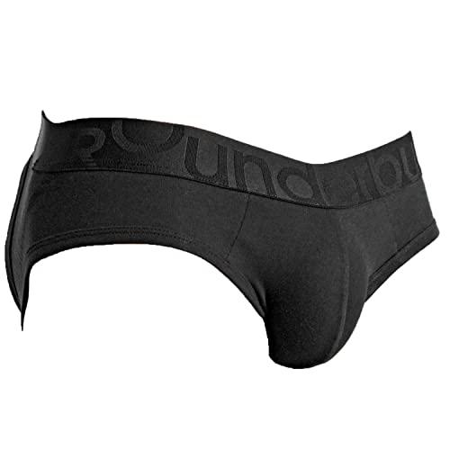 Rounderbum Men's Lift Jock Strap Butt Lifting Shapewear Black Jock Brief