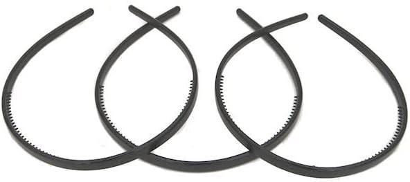Cerchietto Per Capelli Glitz4Girlz – Largo 2.5 Cm – Colore Nero – Con Dentini Antiscivolo