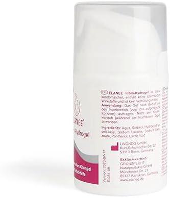 panthenol gleitgel ELANEE Intimate Hydrogel 50ml - Water-Based Medical Lubricant with  Nourishing Panthenol for Comfort & Care - International Shipping Available  | Buy Now with Express International Delivery