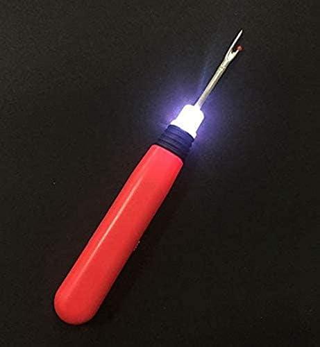 Madam Sew Lighted Seam Ripper with LED Light Illumination | Remove Stitches and Seams with Precision | Thread Ripping Sewing Tool