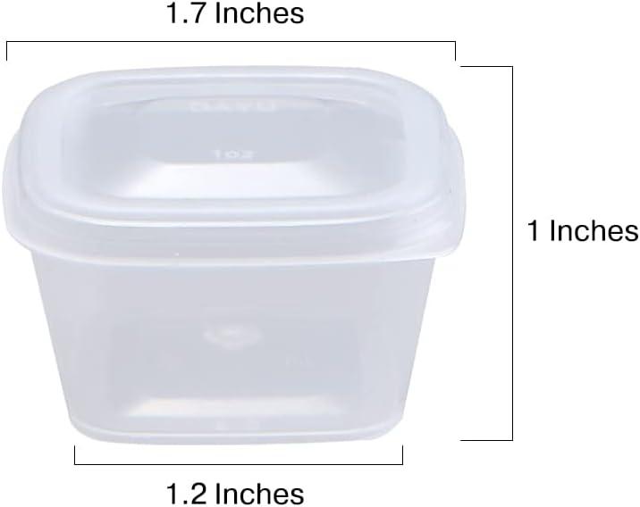 Small Plastic Sauce Cups Food Storage Containers Clear Boxes with Lids -  China Sauce Container and Souffle Cups price