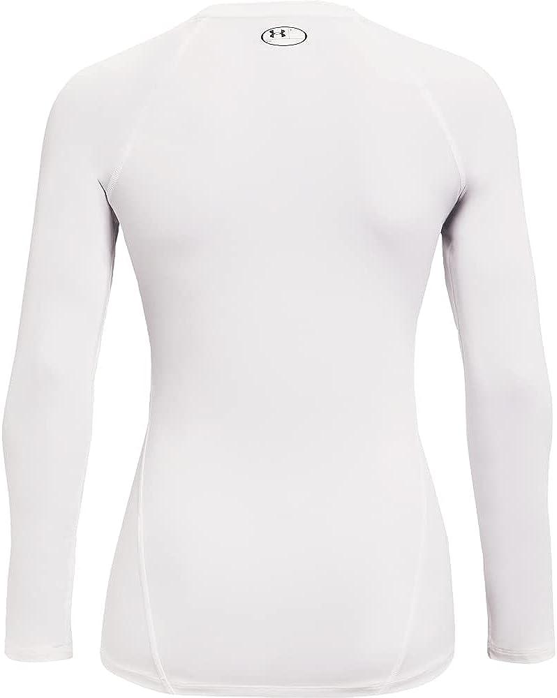 Under Armour Women's HeatGear Compression Long-Sleeve T-Shirt White  (100)/White Small