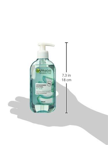 Garnier SkinActive Cleansing Gel with Aloe Extract | 200ml for Normal &  Combination Skin - Hydrating & Gentle Cleanser