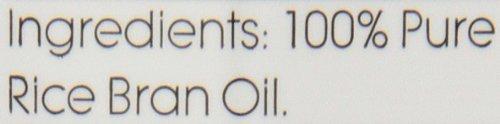 RICE BRAN OIL | All Natural, Made from 100% Non-GMO Rice | Rich in Vitamin  E and Gamma-Oryzanol | Unfiltered, Non Winterized, No Trans Fat and Heart