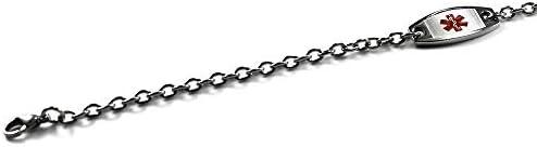 Engraved Gastric Bypass Medical Alert Bracelet - Small Light Stainless  Steel with ID Card - International Shipping Available | Buy Now with  Express International Delivery | GoSupps.com