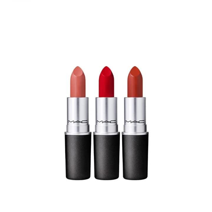 MAC Travel Exclusive Mochacino Miles Lipstick Trio Set - Mocha