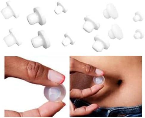 8PCS Belly Button Shaper Silicone Plug Navel Trainer After Tummy Tuck for  Liposuction Umbilical Hernia Repair Weight Reducing Surgery (T-Shaped Pack  of 8) White