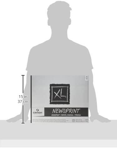 Canson XL Series Newsprint Paper, Foldover Pad, 9x12 inches, 100