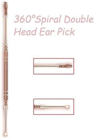 Xiaobaicai Dual Head Spring Ear Cleaner 3 Pack - Stainless Steel ...