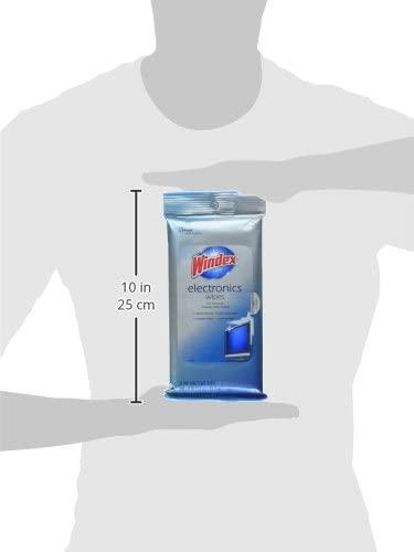 Windex Electronics Wipes Pre-Moistened Provides Streak-Free Shine 25 Count  25 Count (Pack of 1)
