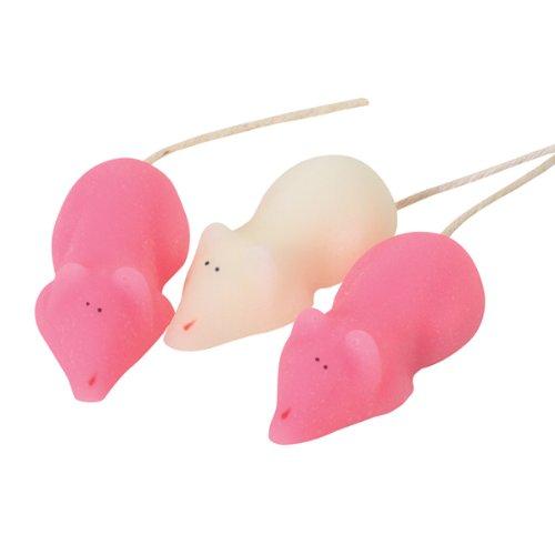 Delightful Pink and White Sugar Mice (Box of 3) - Handcrafted Sweet ...
