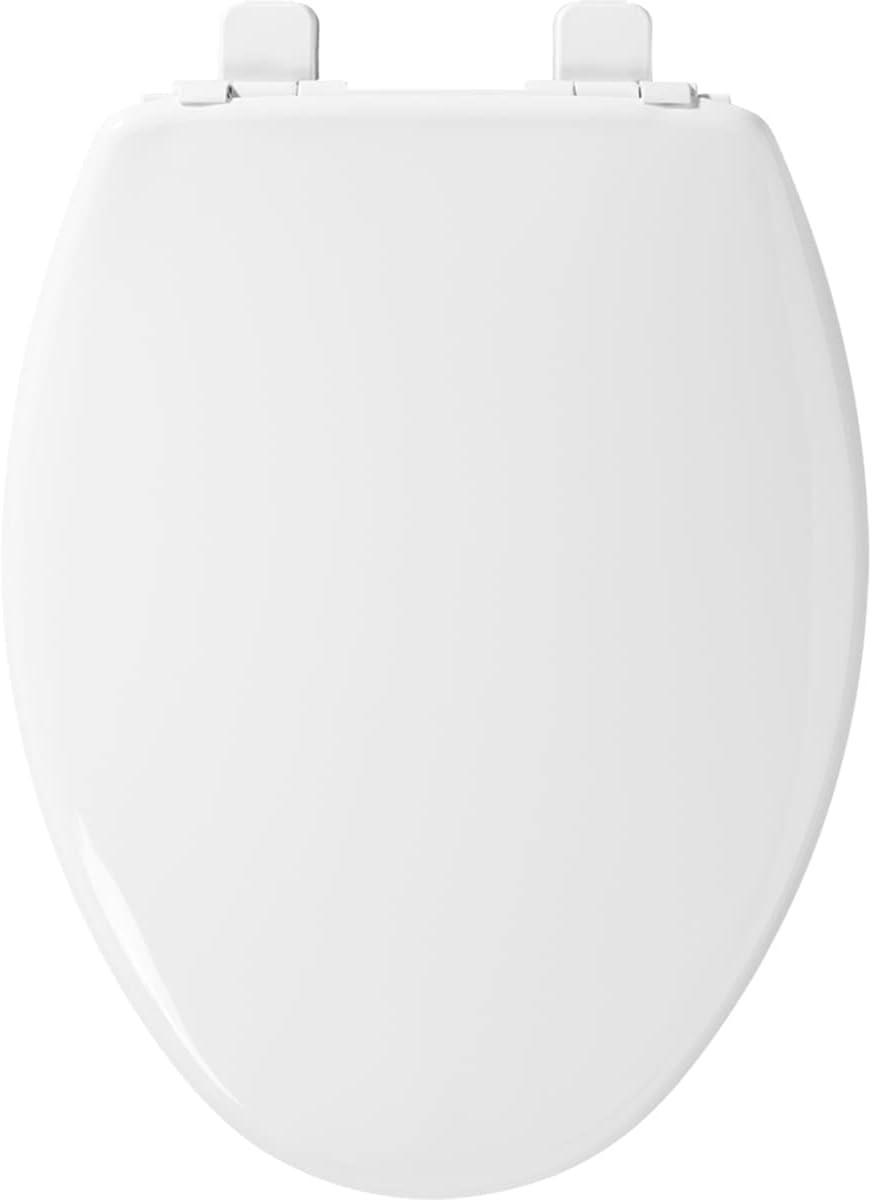 Little2Big 1881SLOW 000 Toilet Seat with Built-In Potty Training Seat,  Slow-Close, and will Never Loosen, ELONGATED, White