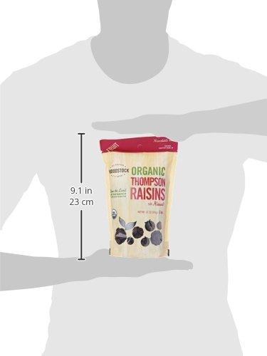 Woodstock Organic Thompson Raisins 13 Oz - Premium Quality | Buy Online ...