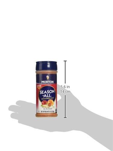 Morton Season-All Seasoned Salt, 8 Ounce Canister (Pack of 12)