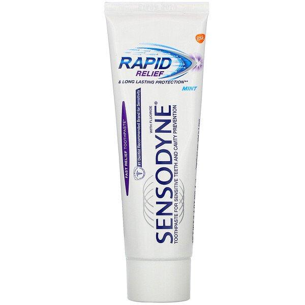 Sensodyne Rapid Relief Toothpaste with Fluoride Mint 3.4 oz (96.4 g)