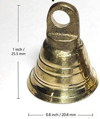 Wonderlist Handicrafts Small Indian Brass Bells Jingle Bells for