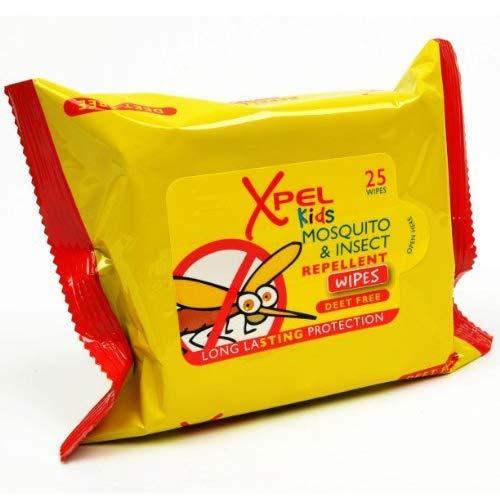 Xpel Kids Mosquito & Insect Repellent Wipes for Kids 25 Wipes