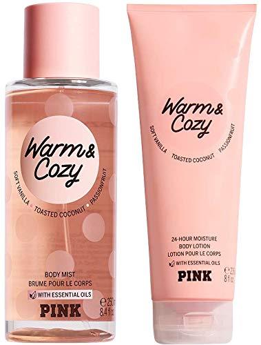 Victoria Secret Pink Warm and Cozy Scented Mist and Lotion Set (2PC) - 8.4  fl oz 8 fl oz