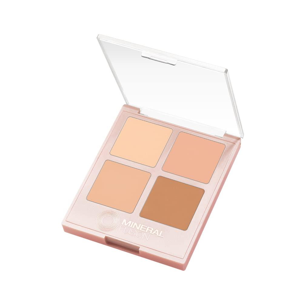Mineral Fusion Concealer Palette Quad Light to Neutral Shades