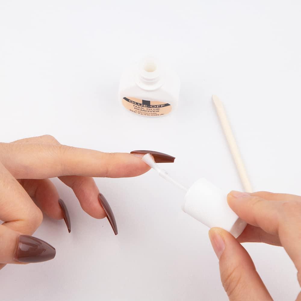 Nail Glue Remover Glue Off for False Nails, BettyCora Press ON Nails Glue  Remover Fake Nail Adhesives Remover Nail Glue Debonder Nail Tips Remover  15ml 1Pcs A-1 Nail Glue Remover