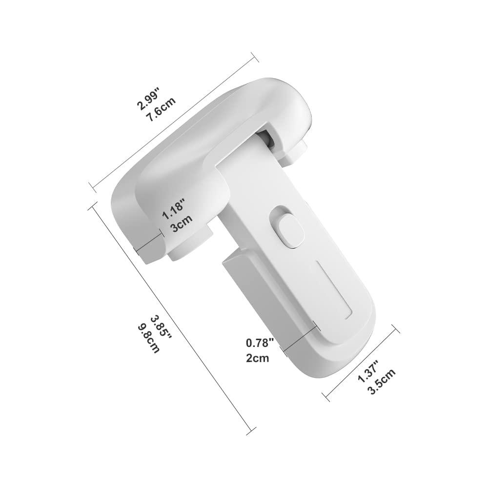 SAFELON 2 Pcs Baby Safety French Fridge Door Lock, Childproof Double Door  Refrigerator Lock, Cabinet Cupboard Lock for Toddlers & Babies, Easy to  Install (White) - Yahoo Shopping