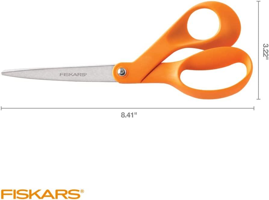 Fiskars RazorEdge Fabric Shears, Orange, 5 inch 