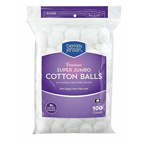 Berkley Jensen Super Jumbo Cotton 100% Cotton Balls - 100 ct.
