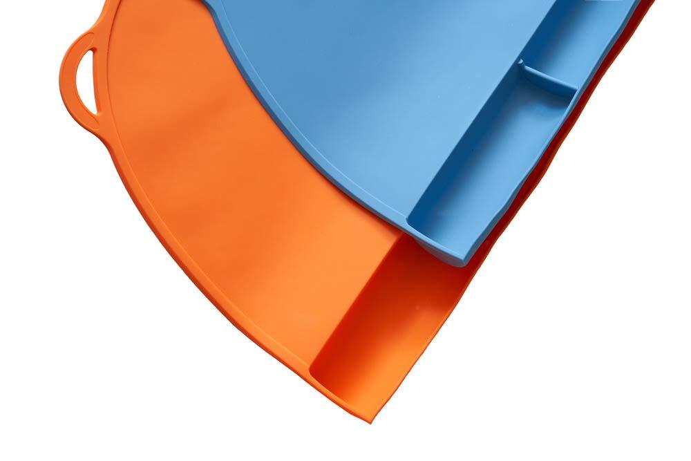 Silicone Food Catching Baby Placemat with Suction for Kids Babies and