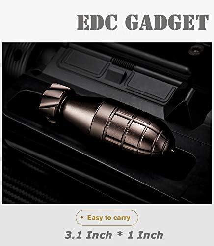 edcfans Waterproof Container Keychain Pill Case with Emergency Glass  Breaker, Pill Fob / Match Holder Accessory Carrier, EDC Gadget Storage Dry  Box for Travel, Outdoor Survival Camping Hiking