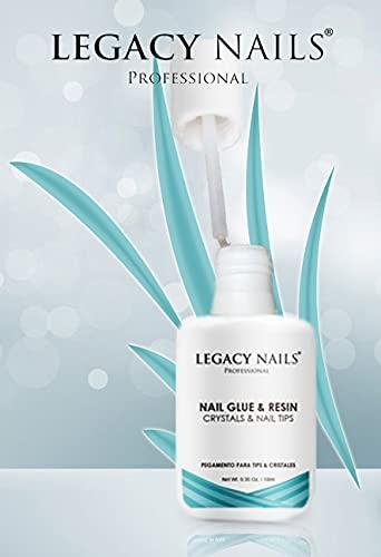 Legacy Nails Professional Nail Resin Activator with Nail Glue & Resin  Brush-on and Drop-on - 3Products - Water-Resistant - Bonding Quickly - for  Nails
