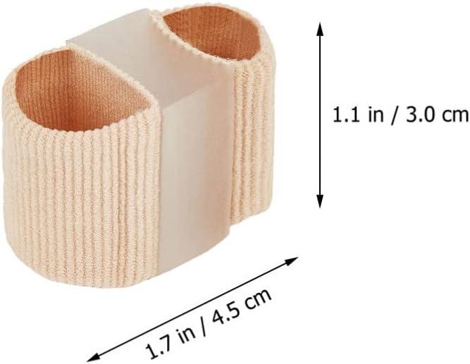 Toe Straightener 2pcs Straightener Splint Nylon Support for Hammer Claw Moleskin for Feet