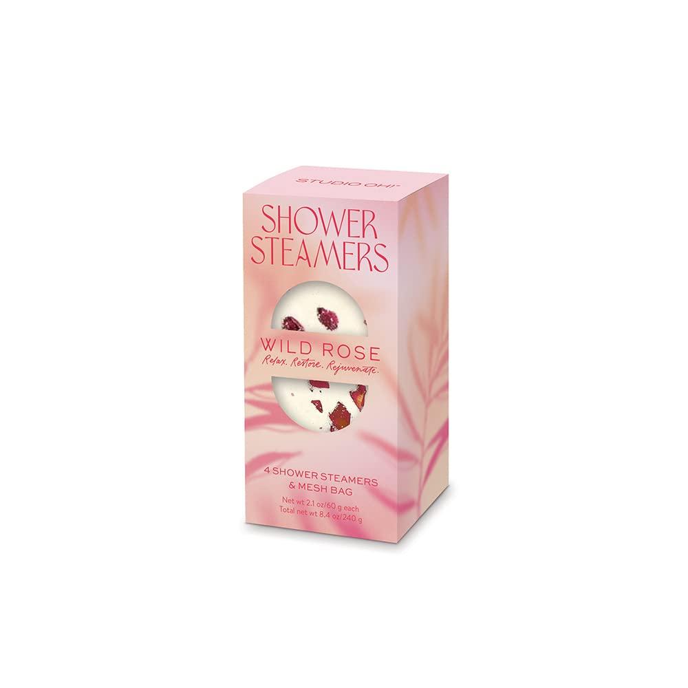 Studio Oh! Wild Rose Blooms Shower Steamers 4 Pack Scented