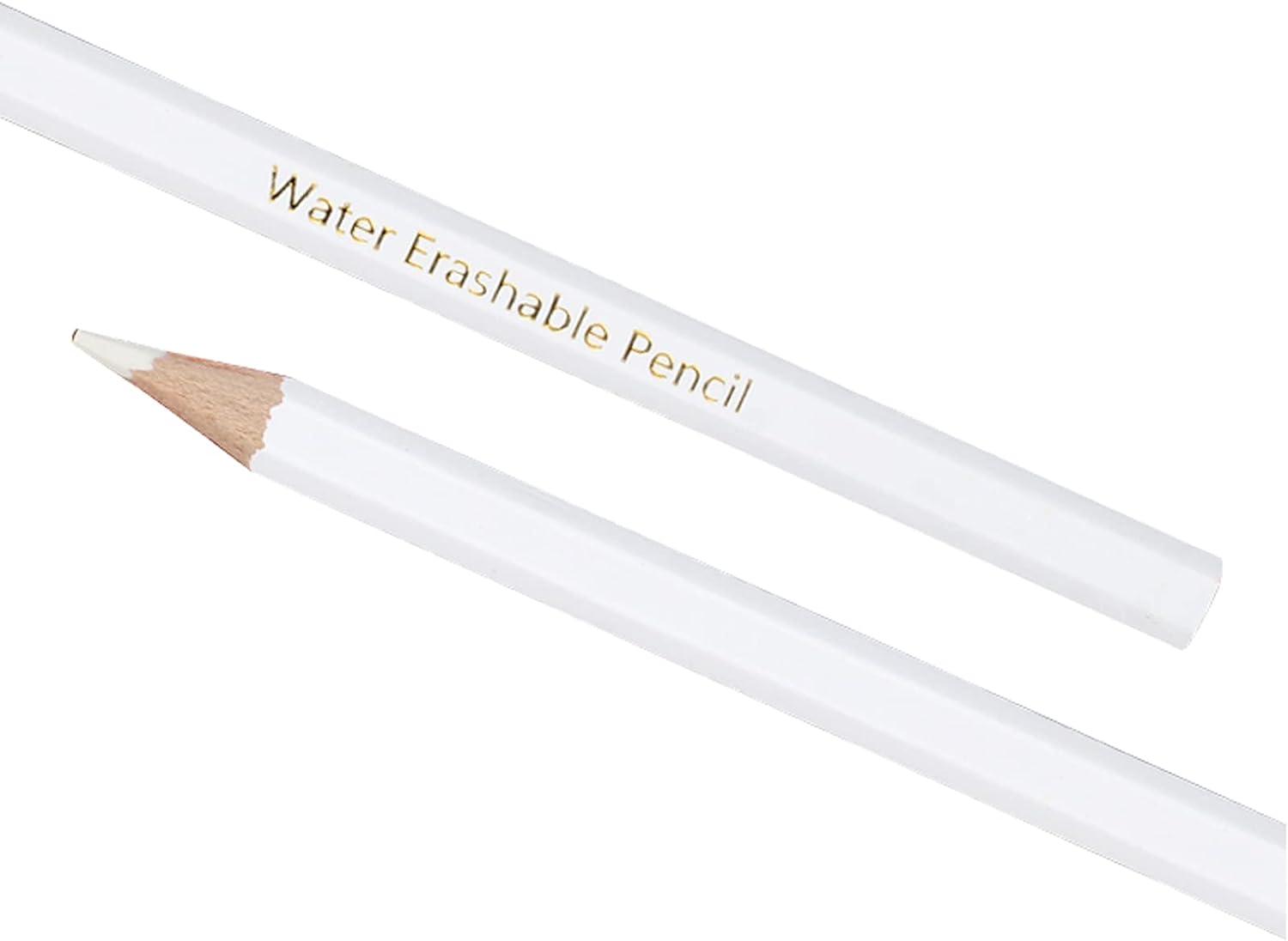 Colonial Needle Water Soluble Chalk Marking Pencils, White/Silver - 4 pack