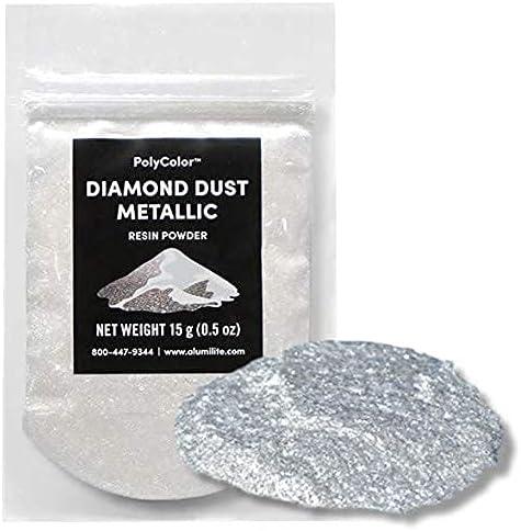 Alumilite Alumidust/ Polycolor Resin Powder 15 Gram White Metallic