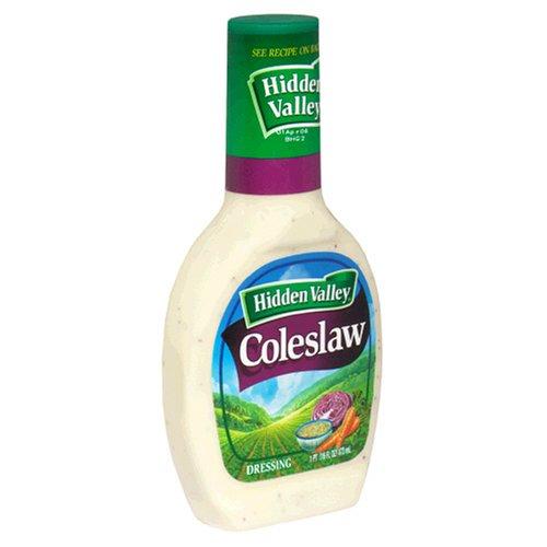 Hidden Valley Coleslaw Salad Dressing, Gluten Free 16 Ounces Pack of 6