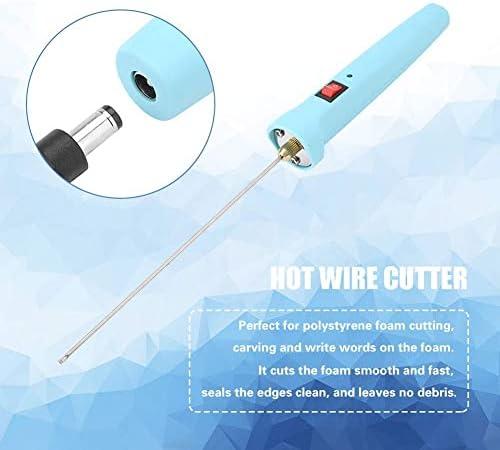 Electric Foam Cutter Hot Wire Tool Foam Cutting Pen Portable Cutting Tools Polystyrene Cutting, Size: DC 4V Foam Cutter Pen, Blue