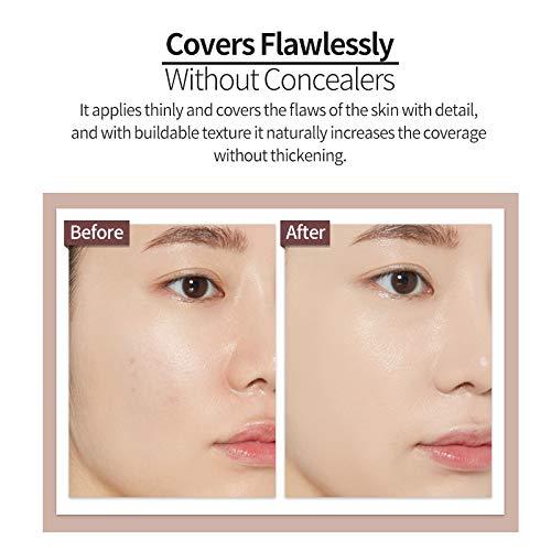 ETUDE HOUSE New Double Lasting Foundation (Neutral Vanilla) SPF35/ PA++, High Coverage Weightless Foundation, 24-Hours Lasting Double Cover, Magnet-Like Adherence without Stickiness