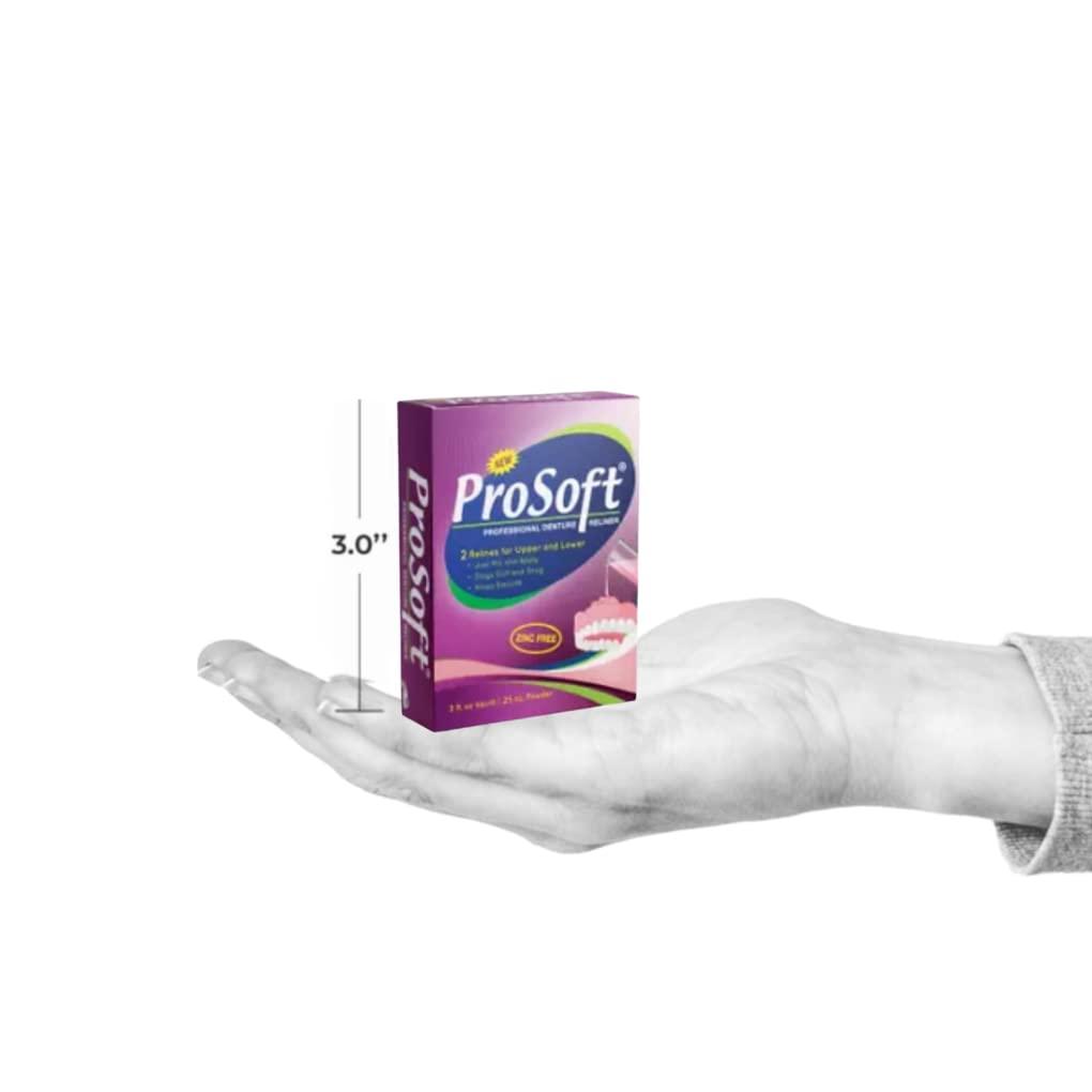 ProSoft Denture Reliner 2 Plate Kit for Comfortable Denture Wear
